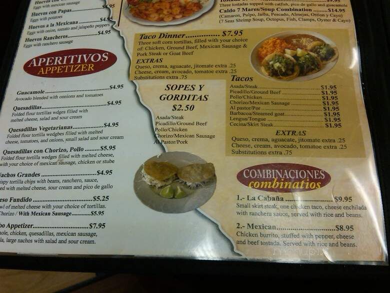 La Cabana Restaurant - Melrose Park, IL menu_pic
