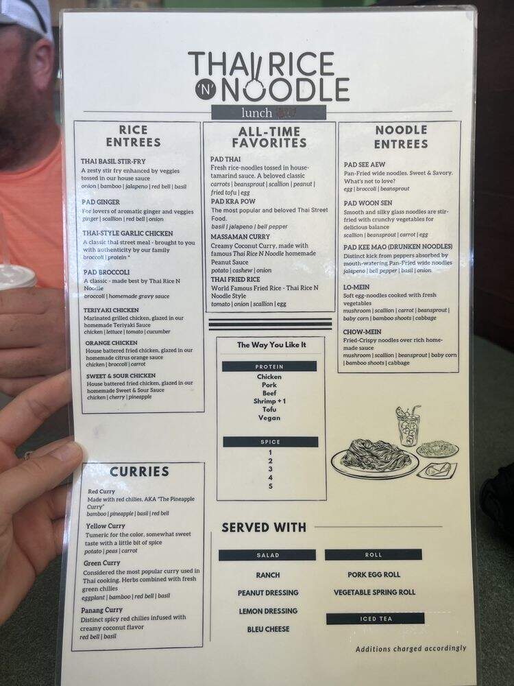 Thai Rice n Noodle - Fort Worth, TX menu_pic
