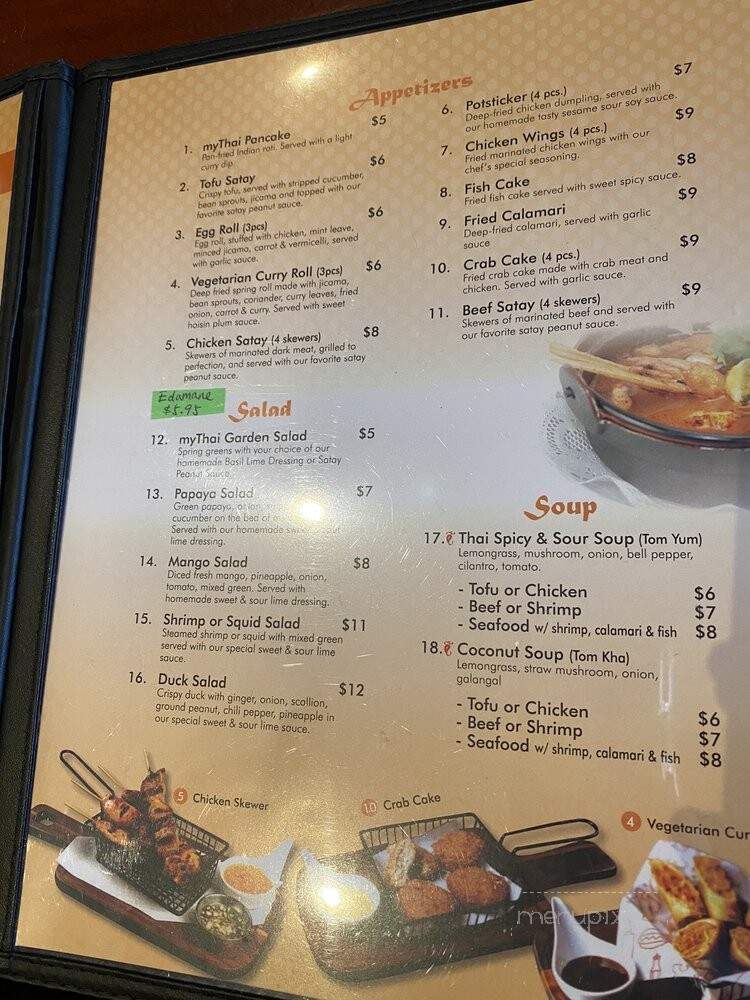 myThai - Brooklyn, NY menu_pic