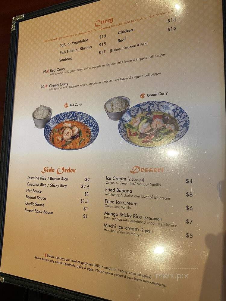 myThai - Brooklyn, NY menu_pic