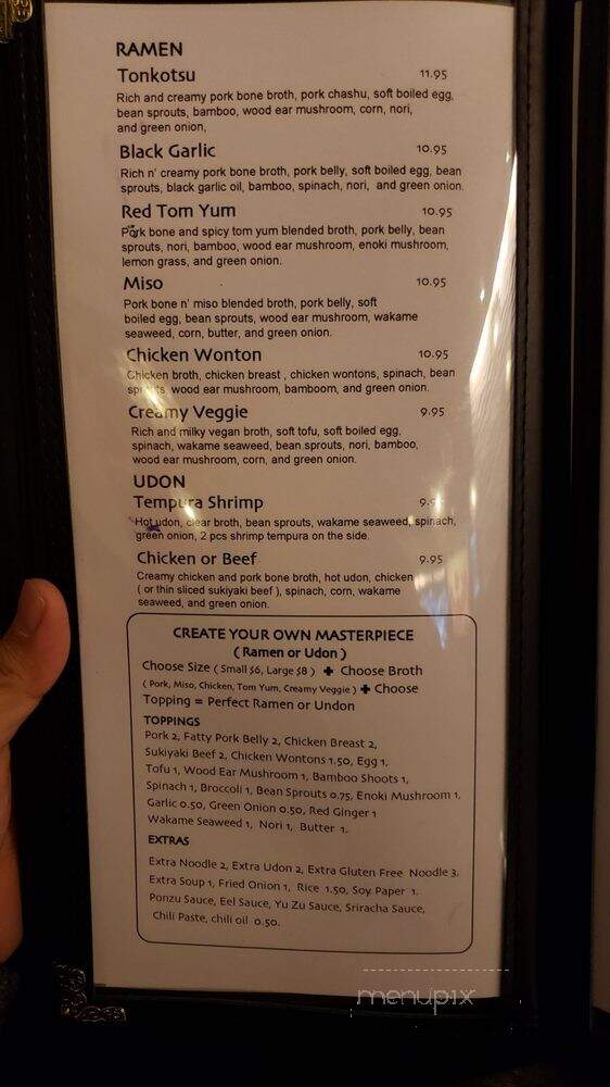 Burning Bonzai - Burbank, CA menu_pic