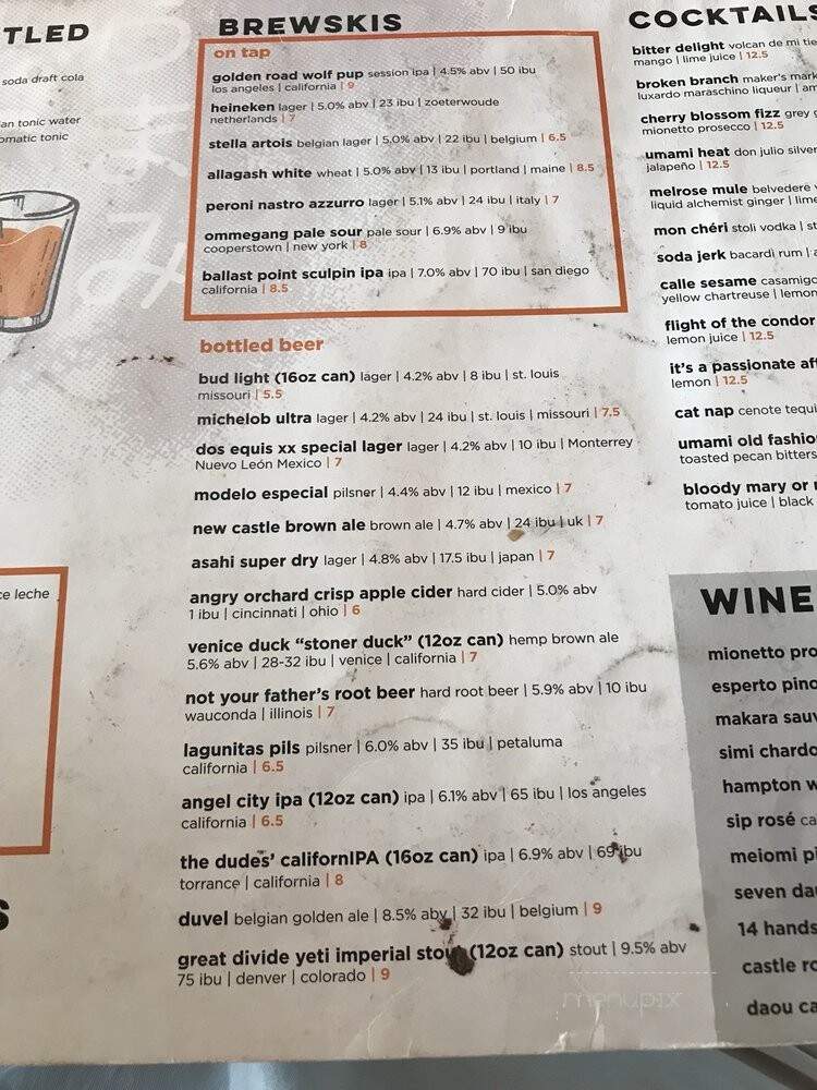 Umami Burger - Los Angeles, CA menu_pic