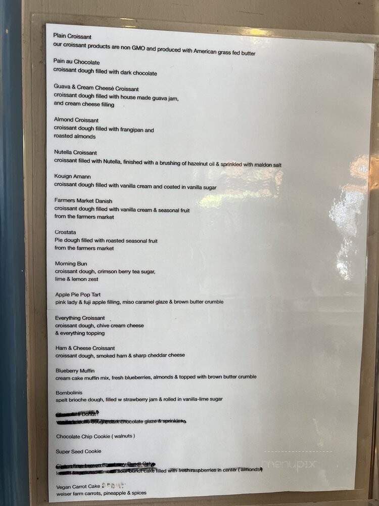 Espresso Profeta - Los Angeles, CA menu_pic