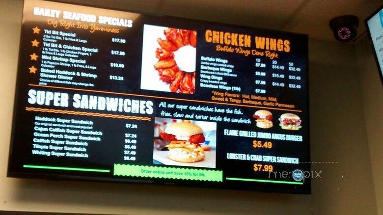 Bailey Seafood - Buffalo, NY menu_pic