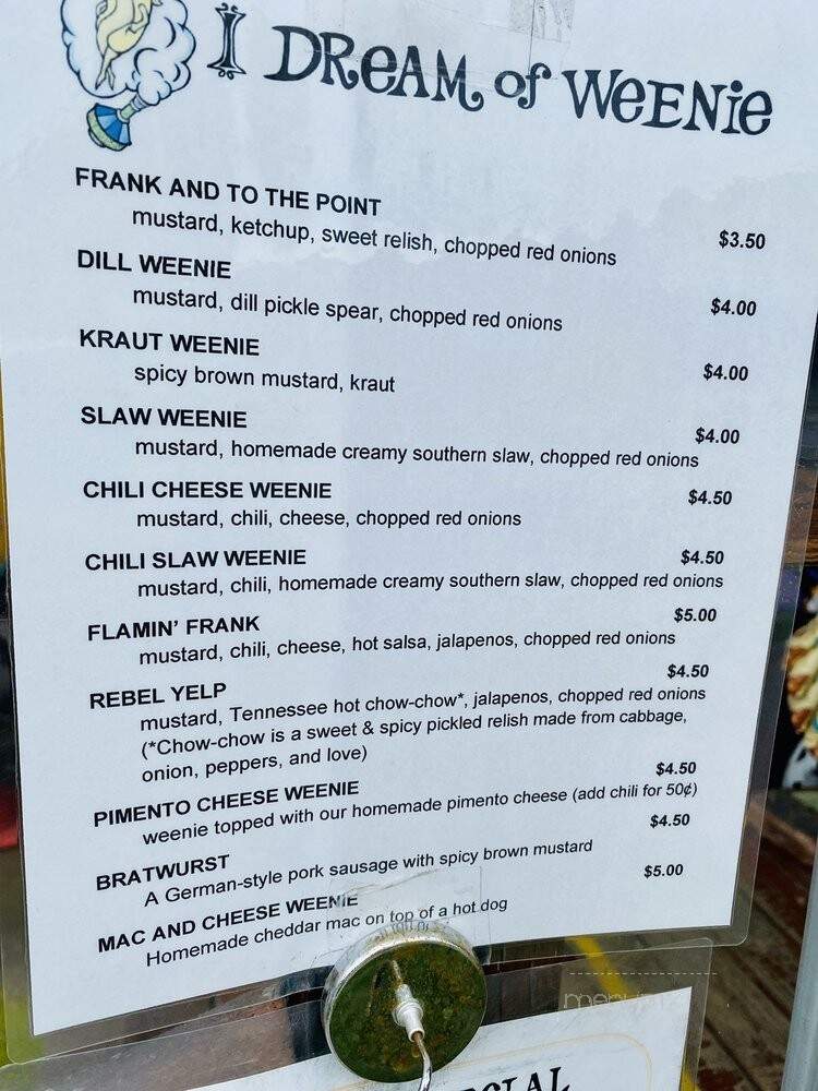 I Dream of Weenie - Nashville, TN menu_pic