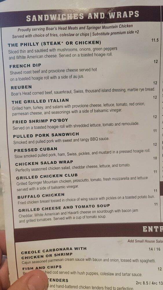 Ralph's Tavern - Kennesaw, GA menu_pic