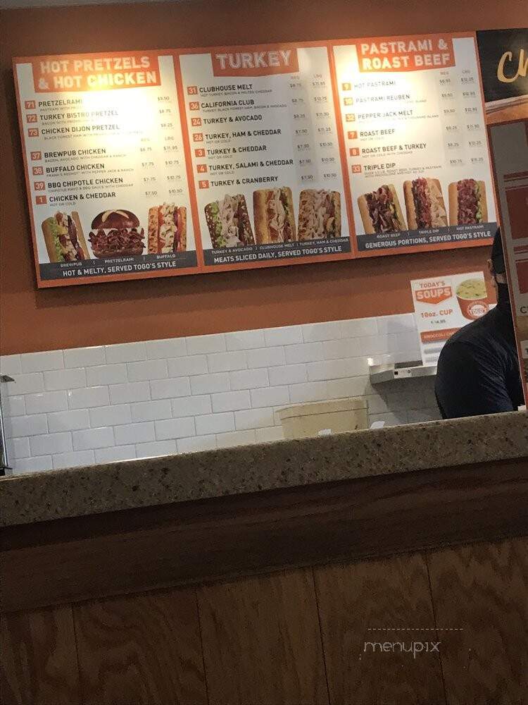 Togo's - Fairfield, CA menu_pic