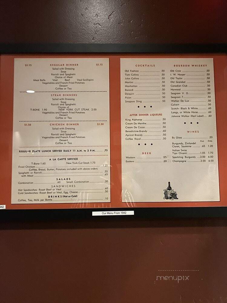 Cosmopolitan Tavern - Fresno, CA menu_pic