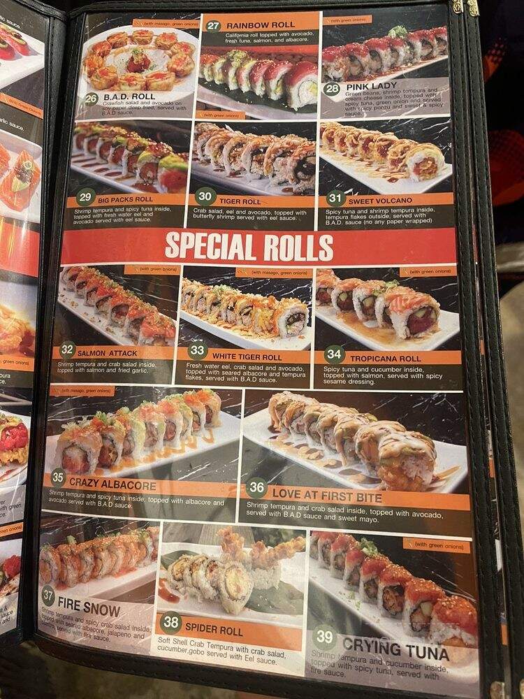 Bad Sushi - Los Angeles, CA menu_pic