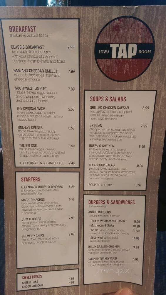 Sports Palace - Des Moines, IA menu_pic