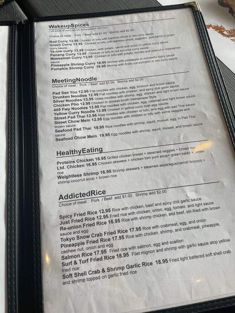 Kinnara - Van Nuys, CA menu_pic