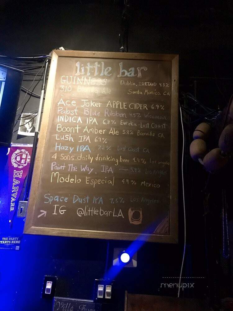 Little Bar - Los Angeles, CA menu_pic