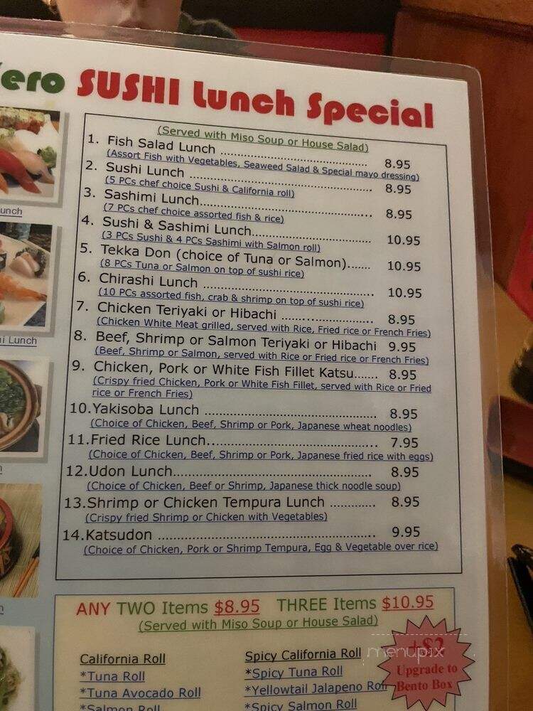 Kero Sushi - Yorktown, VA menu_pic