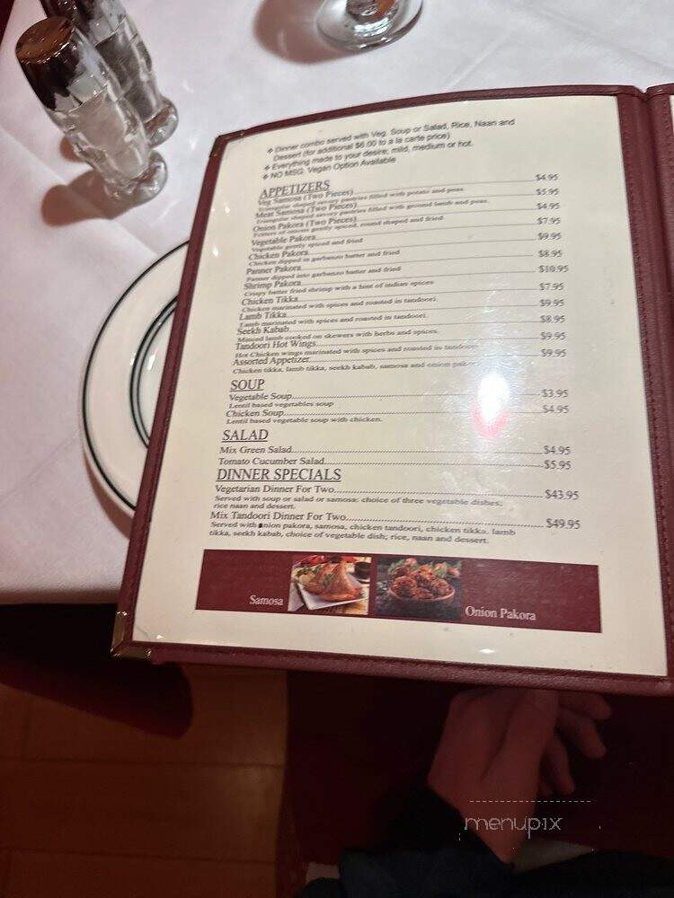 Bollywood Indian Restaurant # 3 - Westlake Village, CA menu_pic