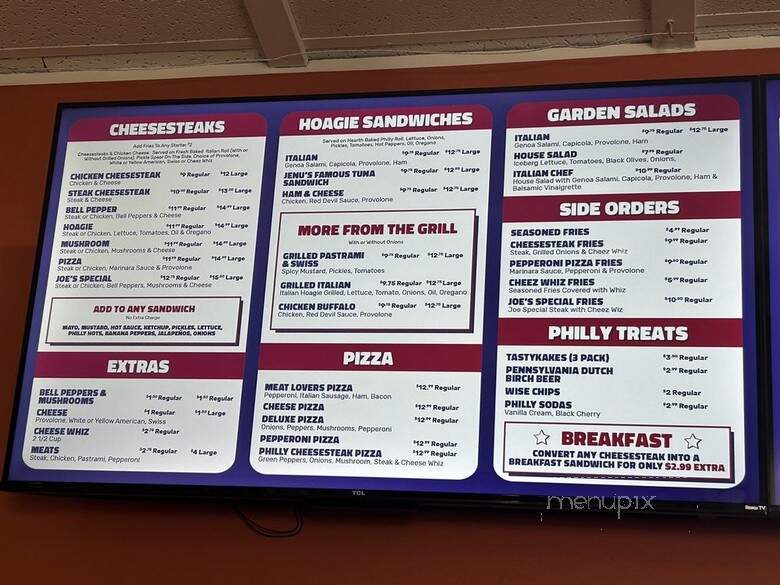 Philadelphia Sandwich - San Diego, CA menu_pic