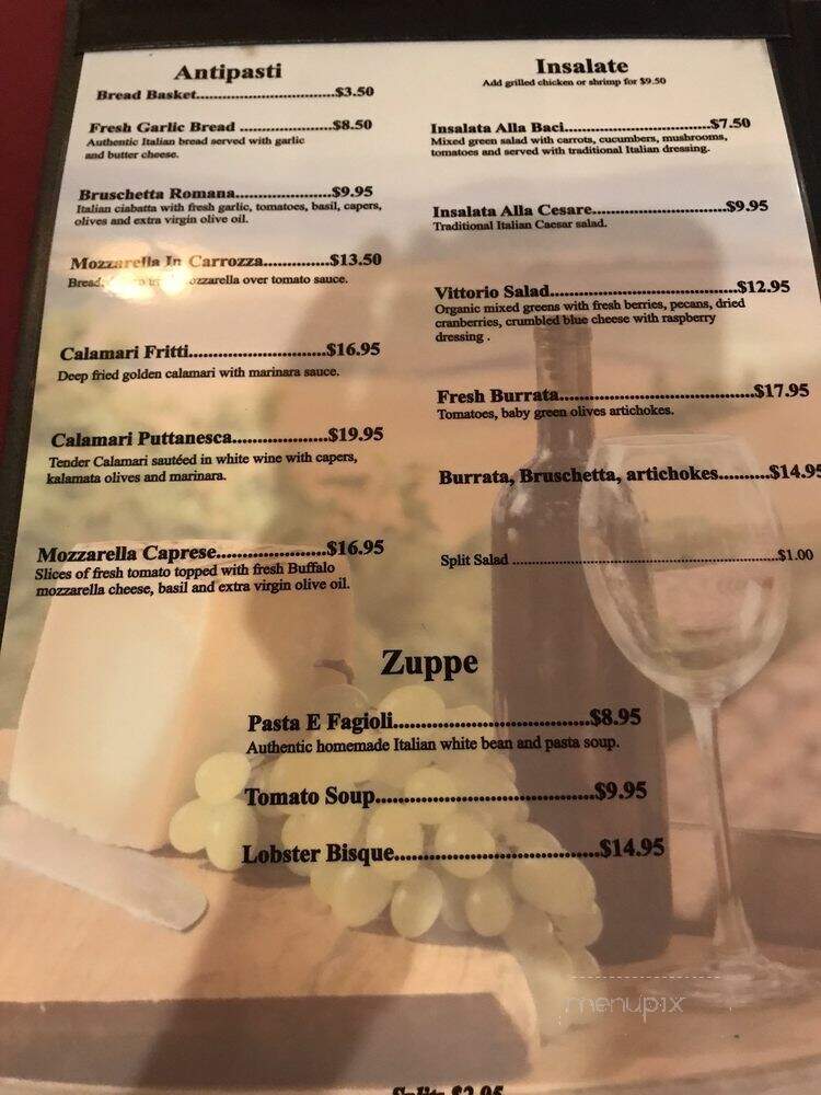Baci Ristorante - Anaheim, CA menu_pic