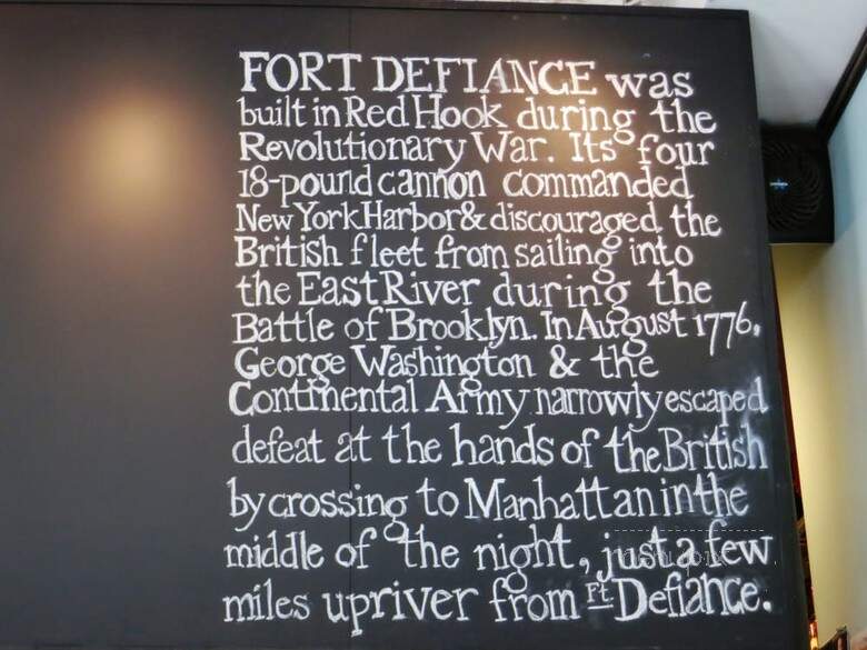 Fort Defiance - Brooklyn, NY menu_pic