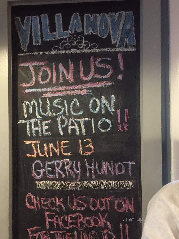Villa Nova - New Buffalo, MI menu_pic