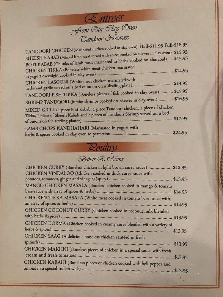 Royal Delhi Palace Cuisine of India - Canoga Park, CA menu_pic
