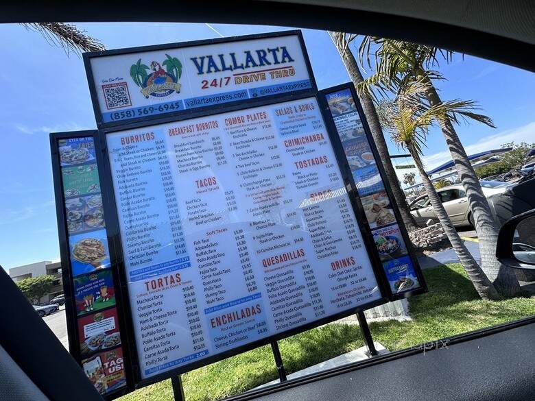 Vallarta Express Mexican Eatery - San Diego, CA menu_pic