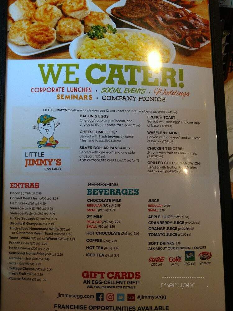 Jimmy's Egg - Wichita, KS menu_pic