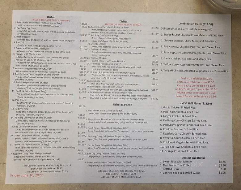 Thai Season - Clovis, CA menu_pic