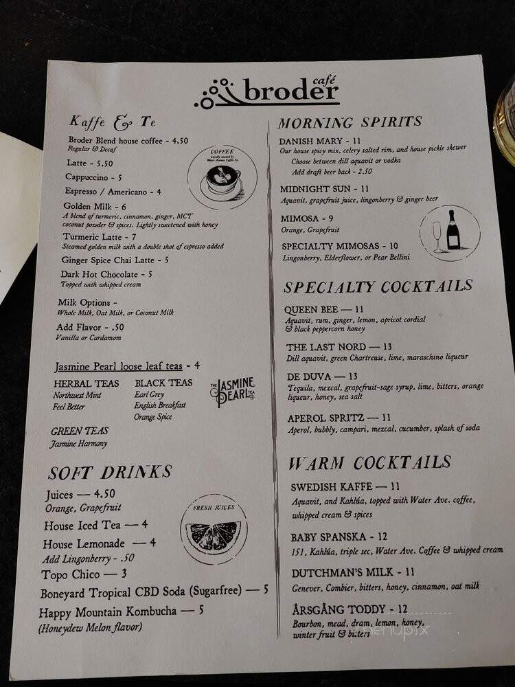 Border Cafe - Portland, OR menu_pic