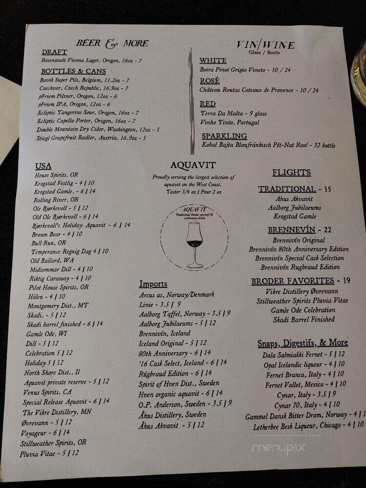 Border Cafe - Portland, OR menu_pic