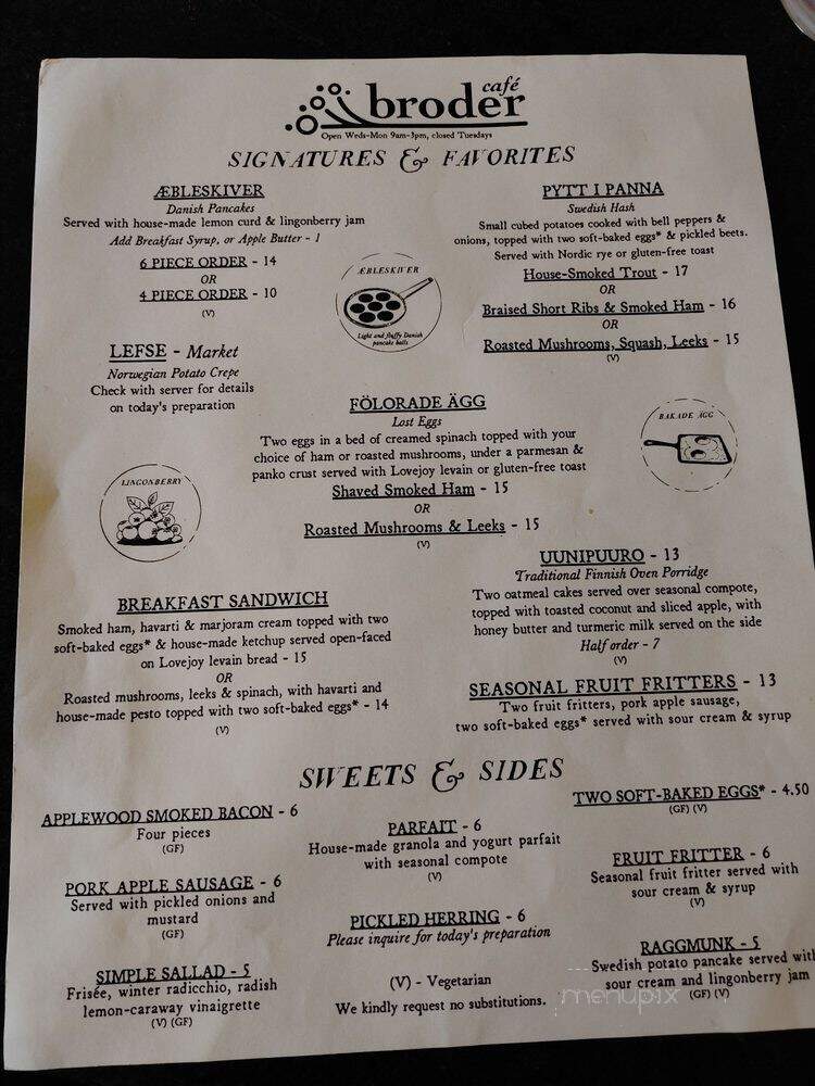 Border Cafe - Portland, OR menu_pic
