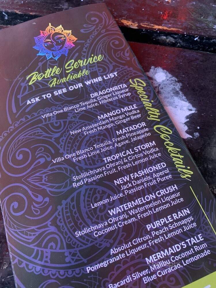 Rock Bar - Fort Lauderdale, FL menu_pic