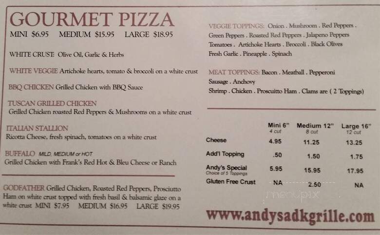 Andy's Pizza & Grill - Ballston Spa, NY