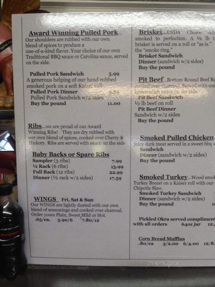 Little Creek Bar-B-Cue - Bangor, PA menu_pic