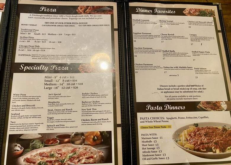 Monte Cello's - Pittsburgh, PA menu_pic