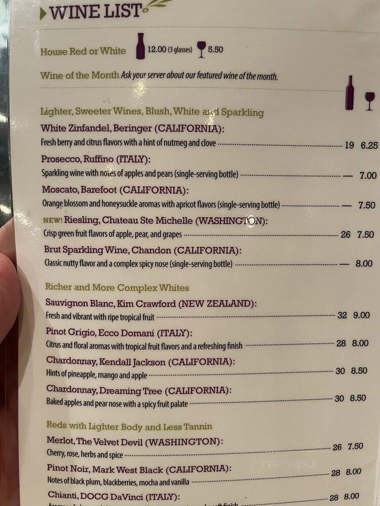 Oliveto Italian Bistro - Tulsa, OK menu_pic