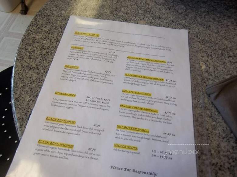 Azna Gluten-Free Bakery - Cameron Park, CA menu_pic