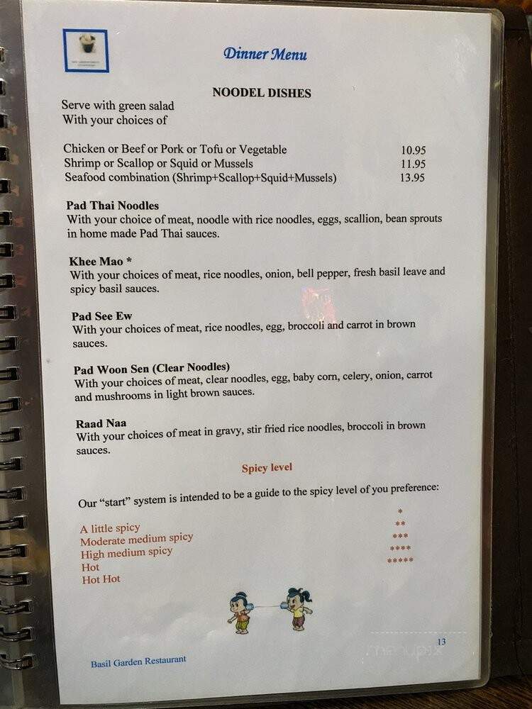 Basil Gardens II - Palm City, FL menu_pic