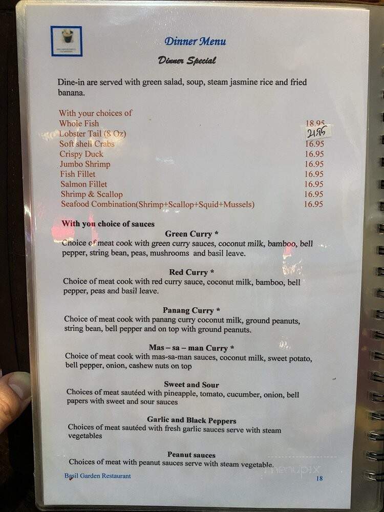 Basil Gardens II - Palm City, FL menu_pic