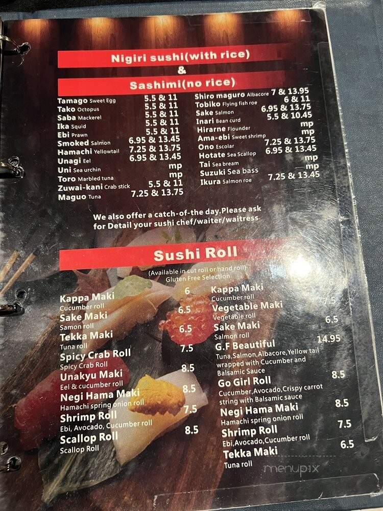 Sky Sushi - Roseville, CA menu_pic