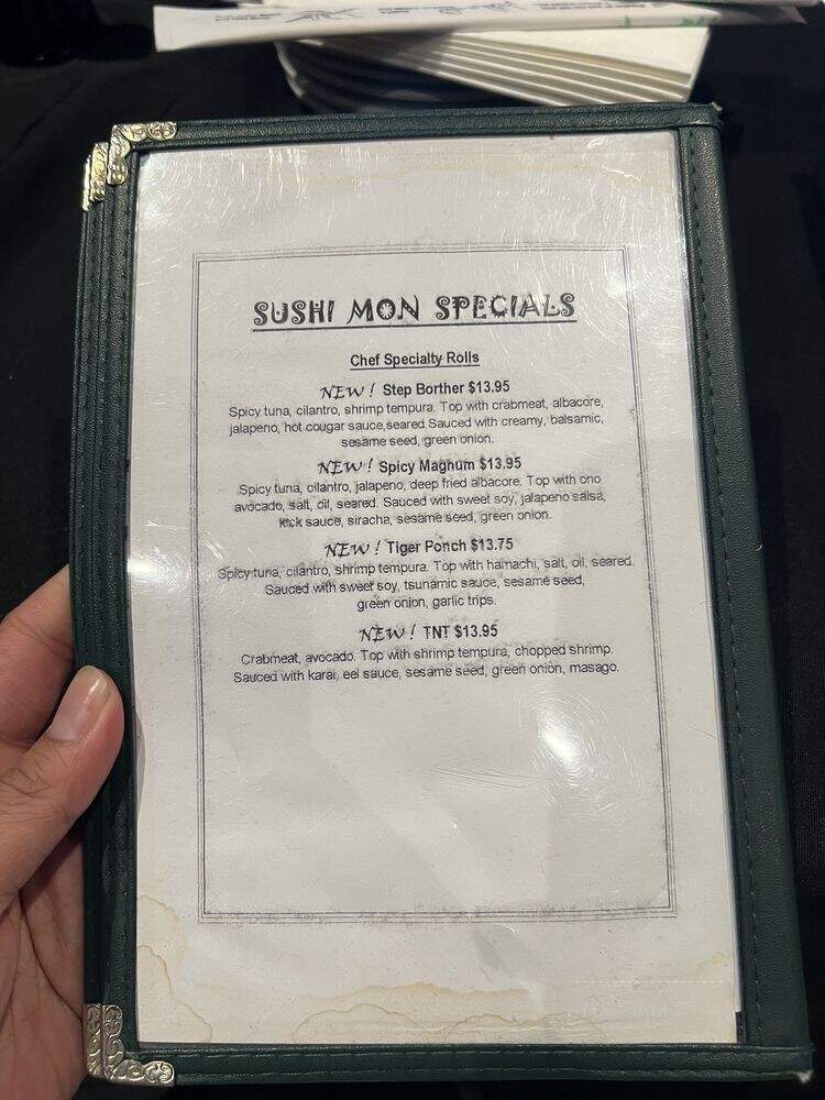 Sky Sushi - Roseville, CA menu_pic