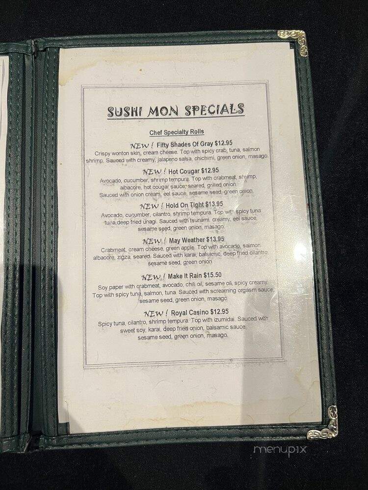 Sky Sushi - Roseville, CA menu_pic
