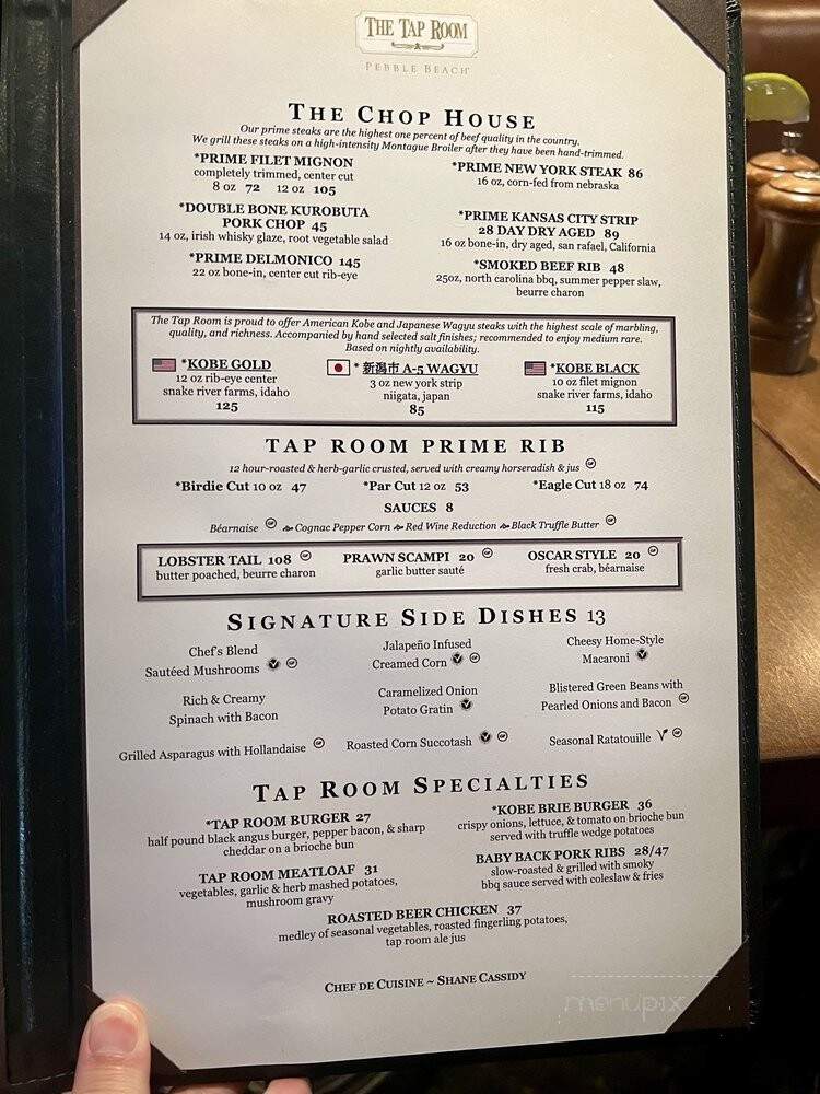 The Tap Room at The Lodge at Pebble Beach - Pebble Beach, CA