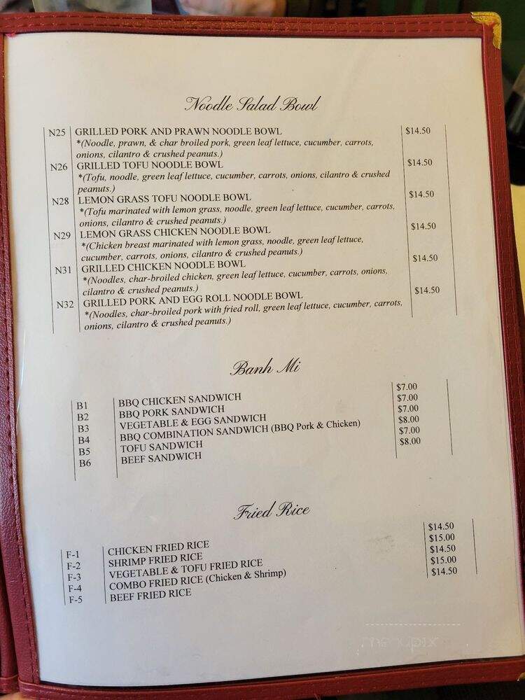 Pho White Center - Seattle, WA menu_pic