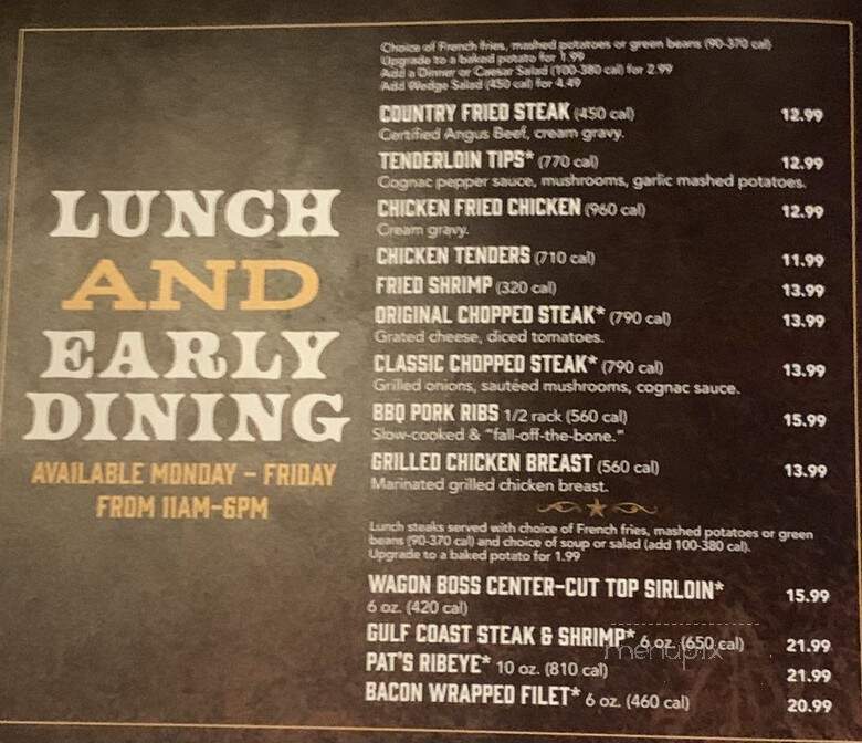 Saltgrass Steakhouse - San Marcos, TX menu_pic