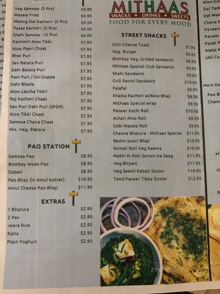 Mithaas - Edison, NJ menu_pic