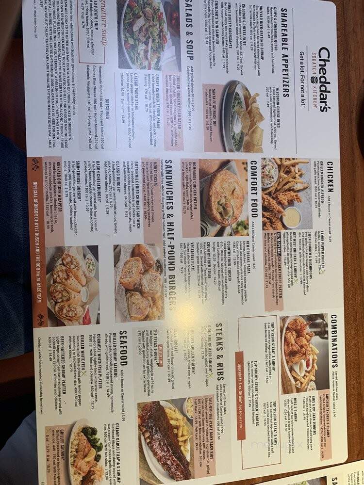 Cheddar's Casual Cafe - Allen, TX menu_pic