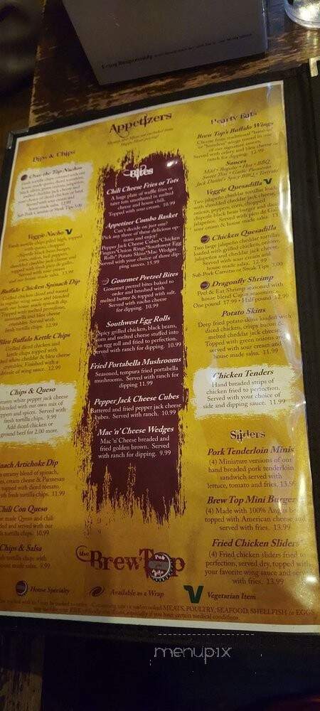 Brew Top - Kansas City, MO menu_pic
