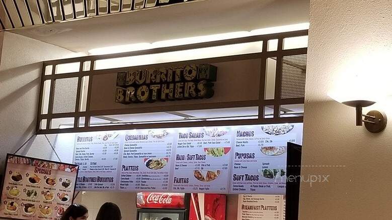 Burrito Brothers - Washington, DC menu_pic