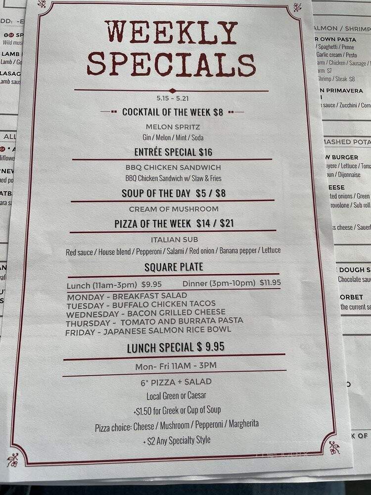Fire Works Pizza - Arlington, VA menu_pic