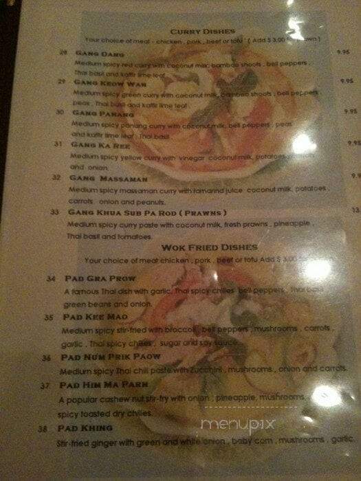 Thai Orchid - Holladay, UT menu_pic