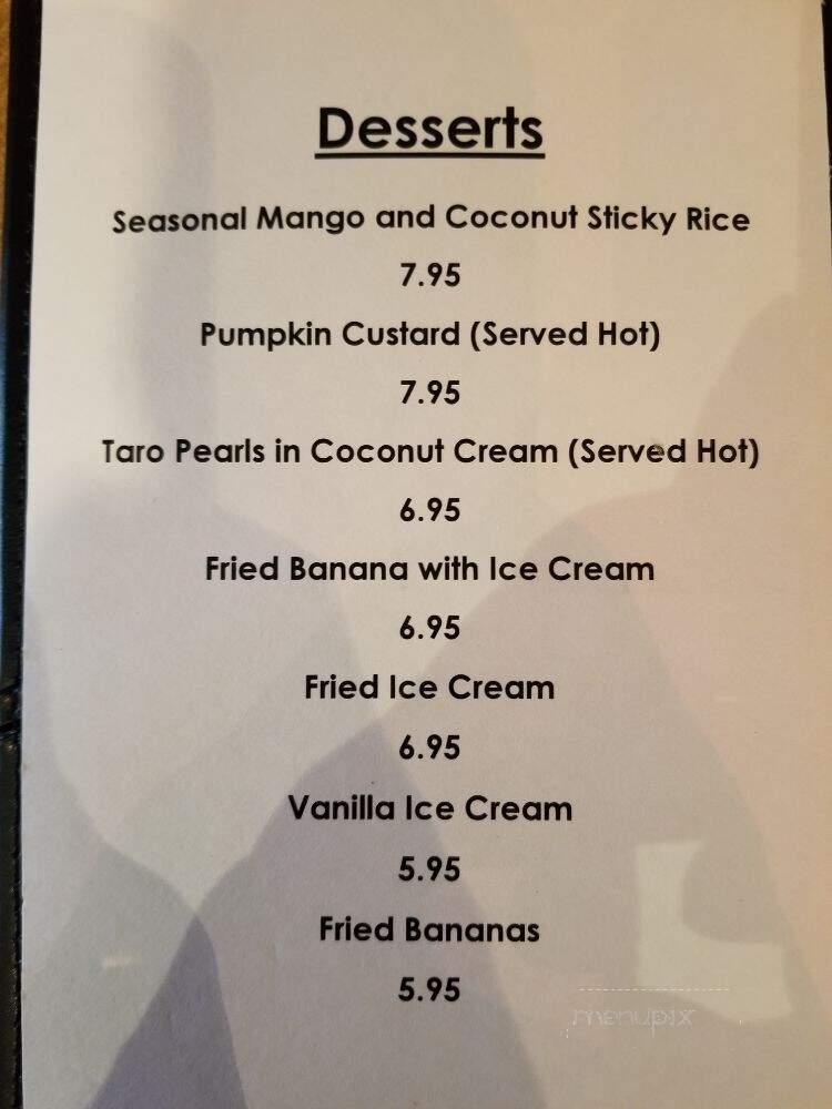 Thanee Thai - Port Washington, NY menu_pic